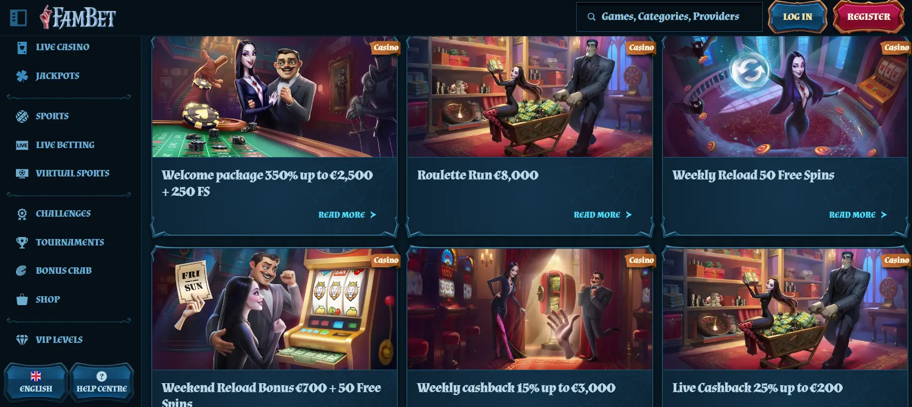 Bonus et promotions FamBet