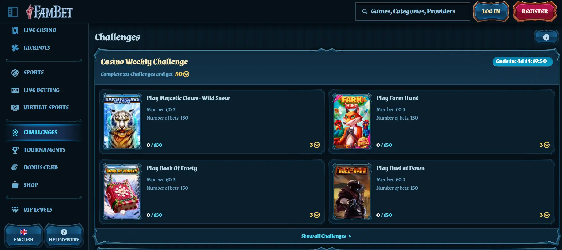 FamBet Challenges
